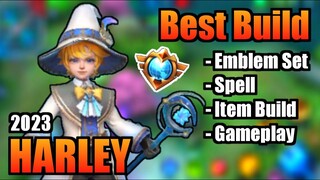 HARLEY BEST BUILD 2023 | TOP 1 GLOBAL HARLEY BUILD | HARLEY - MOBILE LEGENDS | MLBB