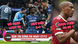 Bản tin Bóng Đá ngày 27/12 | Cơn mưa bàn thắng ngày Boxing Day; Man Utd cho phép Martial ra đi