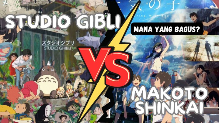 BATTLE ANIME STUDIO GHIBLI VS MAKOTO SHINKAI! MANA YANG LEBIH BAGUS?!?!
