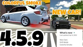 NEW UPDATE 4.5.9 || NEW CAR || SMOKECOLOR || CAR PARKING MULTIPLAYER