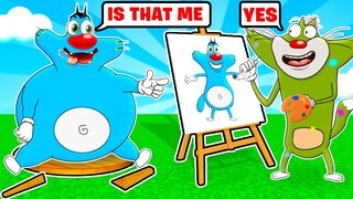 Roblox Jack Angry To His Drawing Make By Oggy In Starving Artist | Rock Indian Gamer |