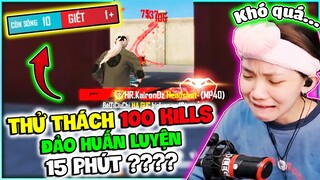 Ruby Thử Thách 100 Kills 15 Phút Đảo Huấn Luyện Nhưng Chỉ Dùng MP40 MÃNG XÃ Và Cái Kết Là ???