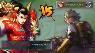 My Chou VS Unstoppable Kimmy in Ranked Game | Intense Match! | MLBB