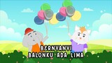 Bernyanyi 🧡 Balonku Ada 5 🧡 | Animatan - Lagu Anak 🟢 | Bahasa Indonesia ⚫️