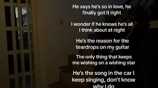 tears drip on my guitar