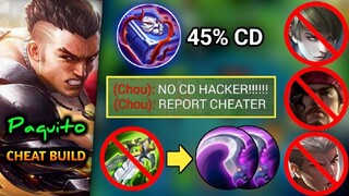 THIS 45% CD WILL MAKE YOU CHEATER | NEW BUILD FOR PAQUITO | 16KILLS MLBB