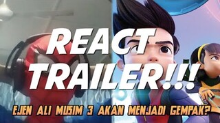 React trailer EJEN ALI MUSIM 3🔥!ADAKAH BAGUS? | MALAYSIA REACTION👍