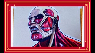 Attack on Titan 進撃の巨人 Manga / Anime colour pencil drawing