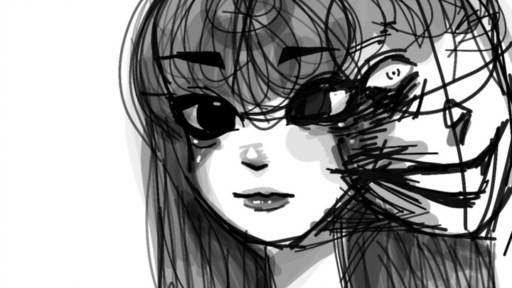 drawing Tomie from junji ito yippe!!
