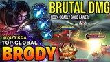 BRODY BEST BUILD 2022 | TOP GLOBAL BRODY GAMEPLAY | MOBILE LEGENDS ✓