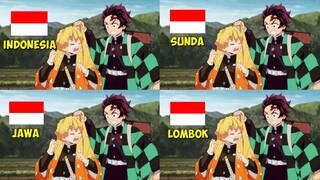 Parody 4 Bahasa || Kuat Tapi Pengecut, Itulah Zenitsu 🤣