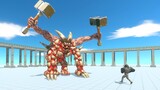 Giant LAVA GOLEM with Four Hands - Animal Revolt Battle Simulator