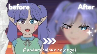 { DRAWING CHALLENGE: Random colour!! —By:Aleyaa } Apk: Ibis Paint X