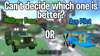 Military Base or Ace Pilot? WHICH ONE IS THE BEST FOR YOU? | Tower Defense Simulator | ROBLOX