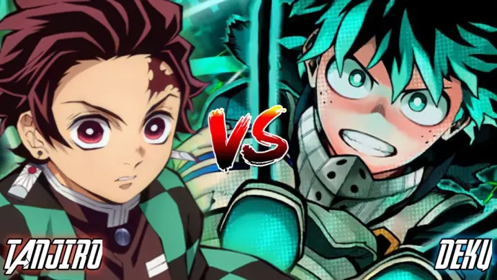 DEKU VS TANJIRO (Anime War) FULL FIGHT HD