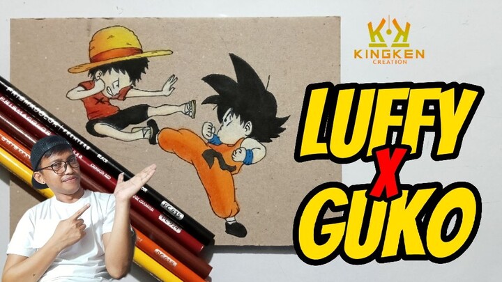 LUFFY X GUKO | PRISMACOLOR PENCIL | DRAWING