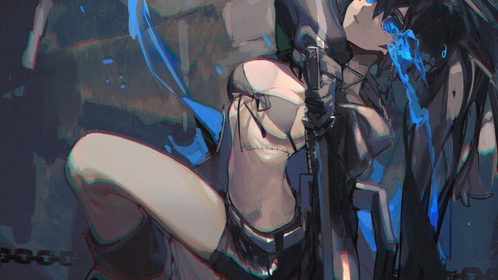 "Black Rock Shooter/AMV" คือผู้ที่แบกรับความเจ็บปวดและอันตรายทั้งหมดแทนคุณ