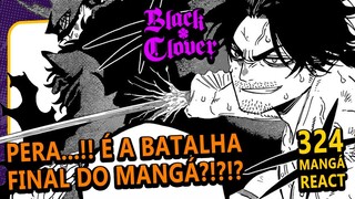 LÚCIFER VAI LUTAR SÉRIO. O MANGÁ VAI ACABAR? (Black Clover 324 | Mangá React)