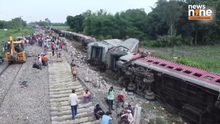 UP: Aerial Visuals of Gonda Train Accident Show Severe Damage at the Accident Site | News9