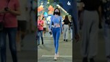 Cute Asian Tall Girl 6.4 feet | Hot Asian dance | Cute Chinese Girl #Shorts