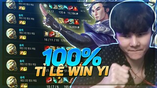 GẦY ĐẠT 100% TỈ LỆ WIN MASTER YI TẠI MÁY CHỦ HÀN QUỐC VỚI PHONG CÁCH LÊN ĐỒ FULL CHÍ MẠNG