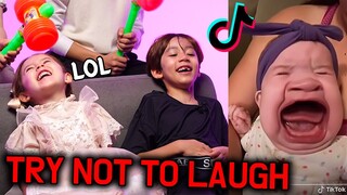 Try Not To Laugh Challenge TikTok! (Korean Teens And Kids Reaction)