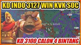 KINGDOM INDONESIA 3127 WIN KVK SOC DAN 3100 BAKAL JADI KD 4 BINTANG