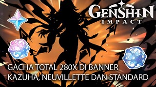 GACHA 280X DI BANNER RATEUP DAN STANDARD  | GENSHIN IMPACT