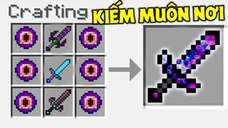 THỬ THÁCH SINH TỒN TRONG THẾ GIỚI TOÀN LÀ KIẾM TRONG MINECRAFT #21 *KIẾM DỊCH CHUYỂN MỌI NƠI**