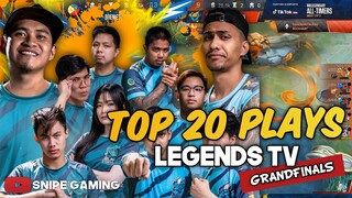 TOP 20 PLAYS FROM LEGENDS TV GRAND FINALS, H2wo vs Renejay, Dogie vs Choox