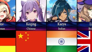 Genshin Impact Сharacters Nationalities