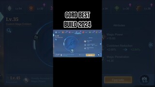 Gord Best Build 2024 #shorts #mlbb