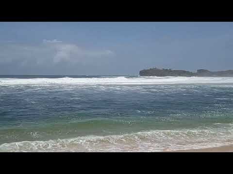 Pantai selatan gunungkidul, sepi wisatawan (pantai sadranan) [8 oktober 2020]
