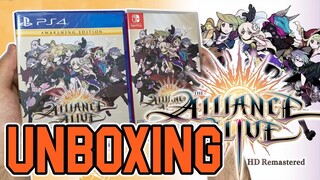 The Alliance Alive HD Remastered (Awakening Edition) (PS4/Switch) Unboxing!!