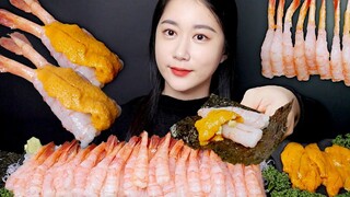 [ONHWA] Sweet shrimp + sea urchin chewing sound!🦐✨
