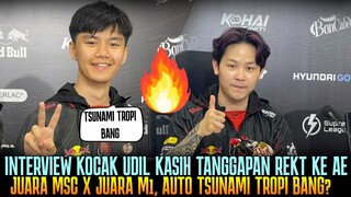 TANGGAPAN UDIL REKT MASUK ALTER EGO, JUARA M1 X JUARA MSC AUTO TSUNAMI TROPI?