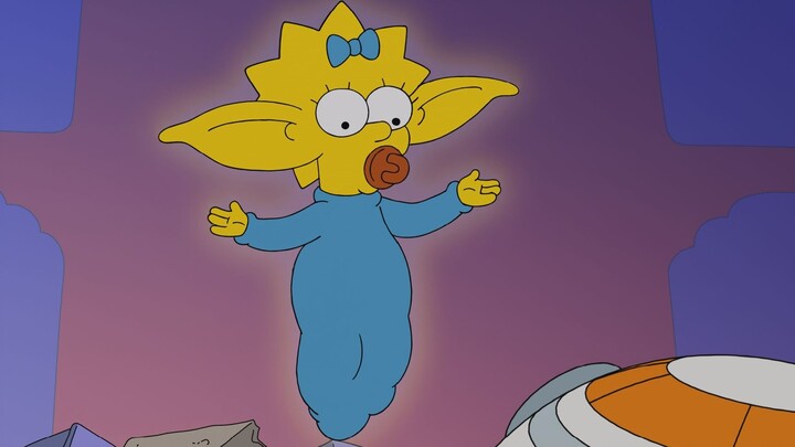 How awesome is Maggie from The Simpsons? She awakened the Force and fought with the unibrow