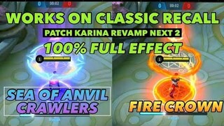 Free Recall Fire Crown and Seal of Anvil Crawlers Recall Script - Works on Classic Recall / MLBB