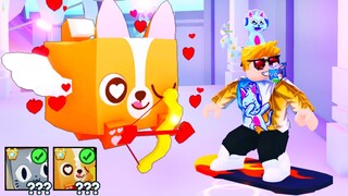 WE GOT HUGE CUPID CORGI & HUGE SCAVENGER CAT IN ROBLOX PET SIMULATOR X