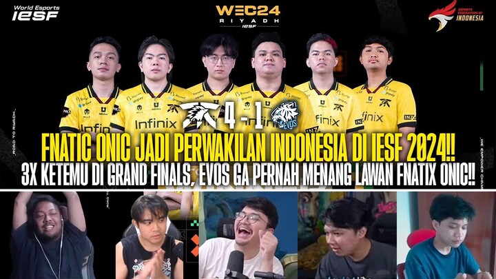 FNATIC ONIC PERWAKILAN INDO DI IESF!! REAKSI STREAMER FNATIC ONIC 4-1 EVOS HOLY SELEKNAS IESF 2024!!