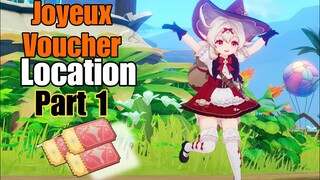 All Joyeux Voucher Locations Part 1 | Secret Summer Paradise |【Genshin Impact 3.8】