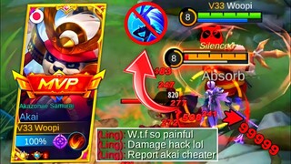 BEST AKAI PAINFUL BUILD!! (MUST TRY)| ENEMY WANTS TO QUIT BECAUSE OF MY DAMAGE!! | MLBB