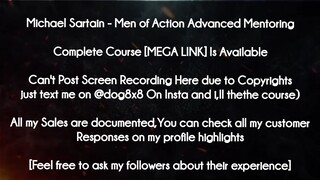 Michael Sartain course - Men of Action Advanced Mentoring download