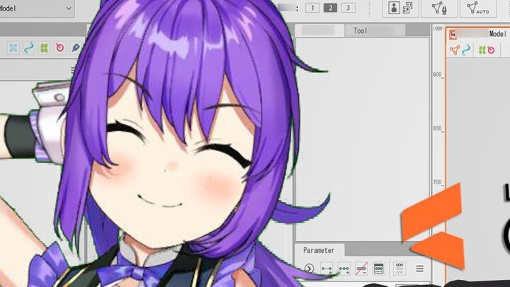 [Tutorial Live2D] Cara membuat model 2D, pemodelan standar: kepala, badan, lengan