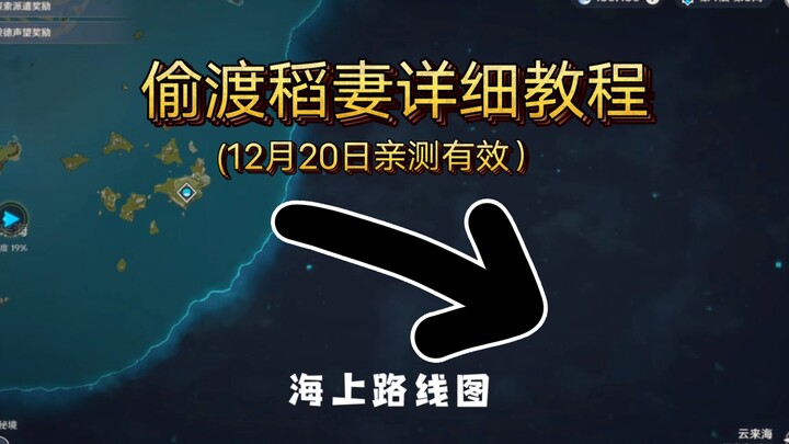 偷渡稻妻最快捷、稳定的方法，2022年1月15日亲测有效