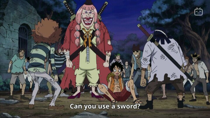 luffy uses a sword