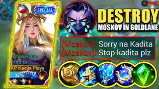 KADITA DESTROYED MOSKOV IN RANK GAME!! | KADITA BEST BUILD 2022 | TOP GLOBAL KADITA GAMEPLAY