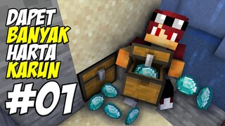 MINECRAFT SURVIVAL 2 - DAPET BANYAK HARTA KARUN! #01