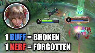 LITTLE BUFF MAKES HER OP AND LITTLE NERF MAKES HER FORGOTTEN