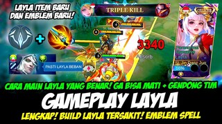 LAYLA ITEM BARU + GAMEPLAY LAYLA COLLECTOR❗CARA MAIN LAYLA TERBARU❗EMBLEM BUILD LAYLA TERSAKIT 2024